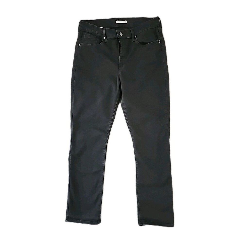 Levi's Jeans Women's 14 L Classic Straight Black Cotton Blend Denim Stretch